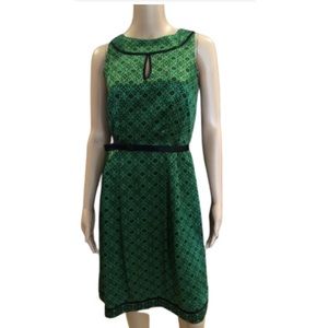 Antonio Melani Green Satin Style Dress Size 8.